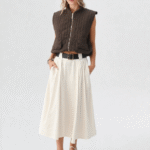 jupe longue à pince