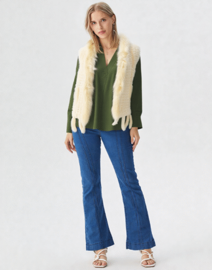 gilet fausse fourrure