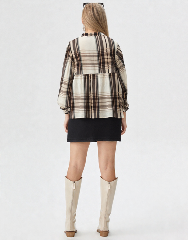 blouse carreaux