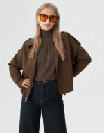 veste bombers daim