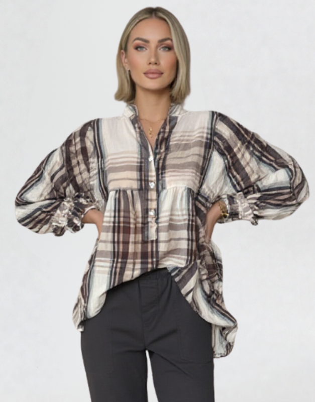 blouse carreaux