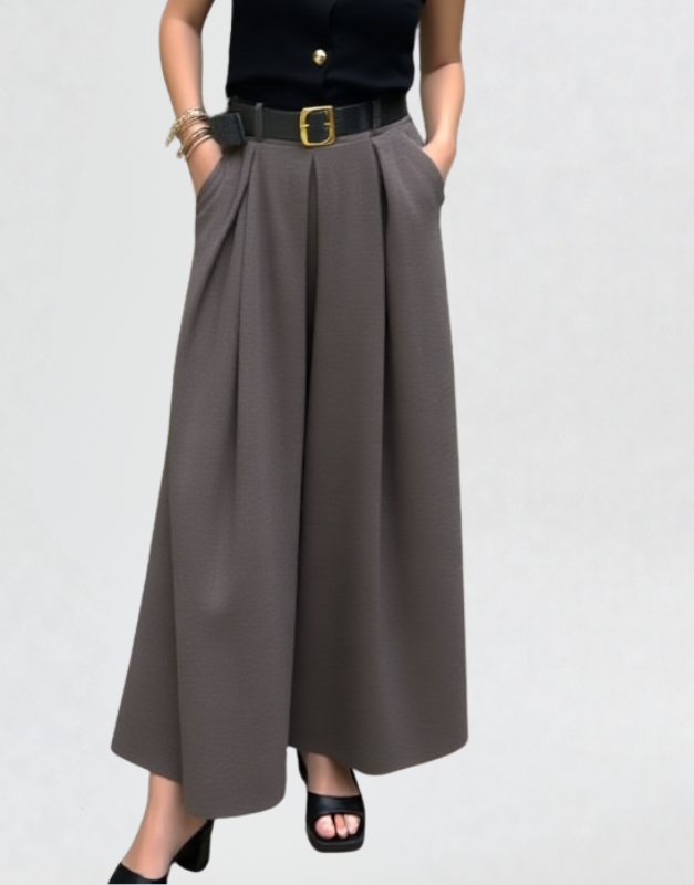 pantalon large à pince