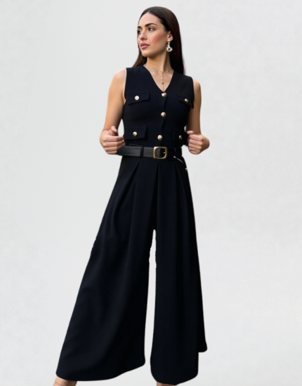 pantalon large à pince