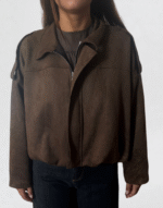 veste bombers daim