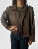 veste bombers daim