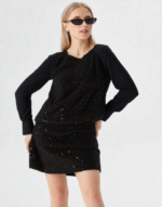 jupe courte à sequins