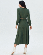 robe longue velours côtelé