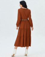 robe longue velours côtelé