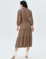 robe longue velours côtelé