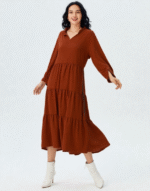 robe longue velours côtelé