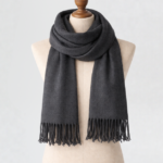 echarpe unie noir