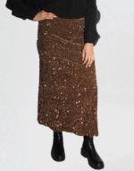 jupe longue à sequins