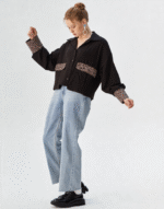 chemise courte à sequins