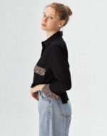 chemise courte à sequins