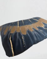 foulard bleu marine camel