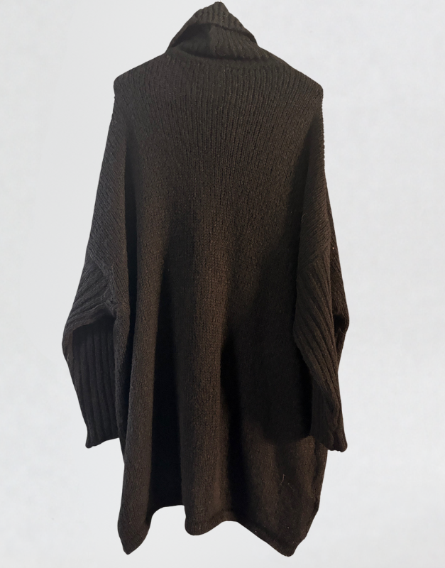 gros pull col roulé croisé