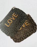 pochette love léopard
