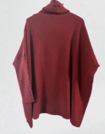 pull col roulé franges