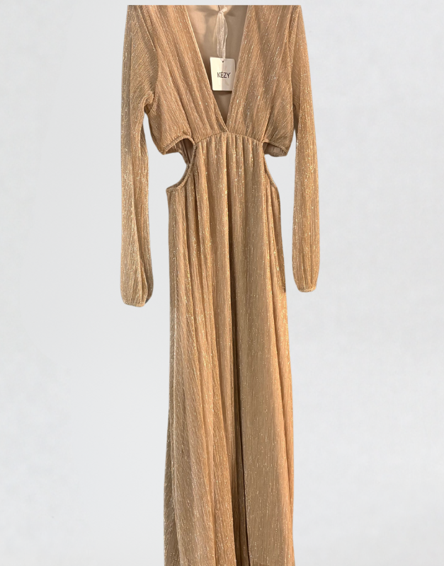 robe longue brillante