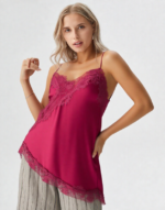 top dentelle asymétrique