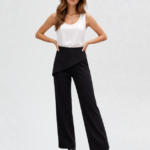 pantalon noir asymétrique