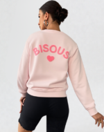 sweat bisous rose poudré